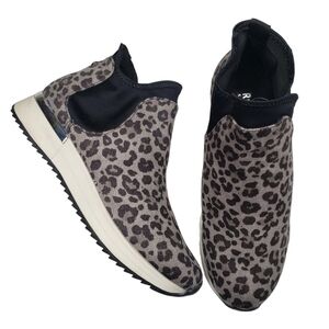 Kenneth Cole Reaction | Cameron Chelsea Jogger Gray Leopard Fabric Sneakers 5